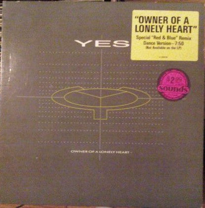 Yes : Owner Of A Lonely Heart (12", Promo)