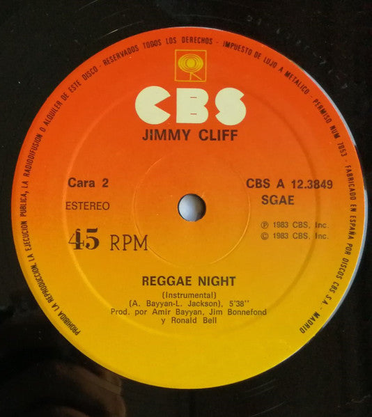 Jimmy Cliff : Reggae Nights (12", Maxi)