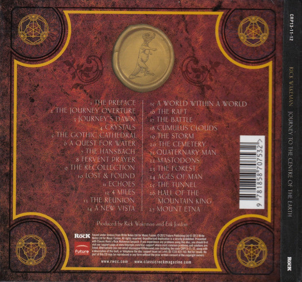 Rick Wakeman : Journey To The Centre Of The Earth (CD, Album, Ltd, Fan)