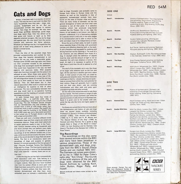 No Artist : Cats And Dogs (LP, Album)