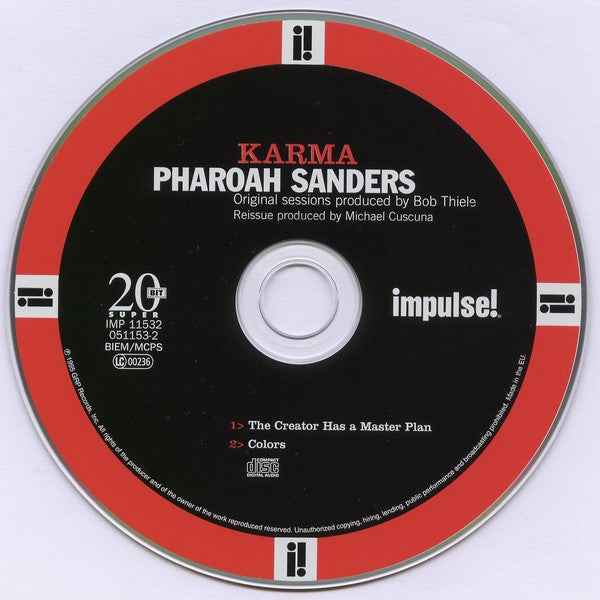 Pharoah Sanders : Karma (CD, Album, RE, RM, Dig)
