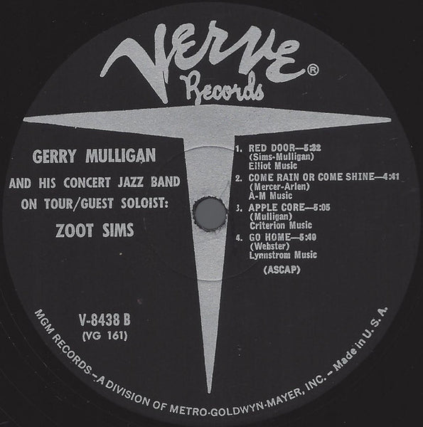 Gerry Mulligan And The Concert Jazz Band* Guest Soloist: Zoot Sims : Gerry Mulligan And The Concert Jazz Band On Tour (LP, Album, Mono)