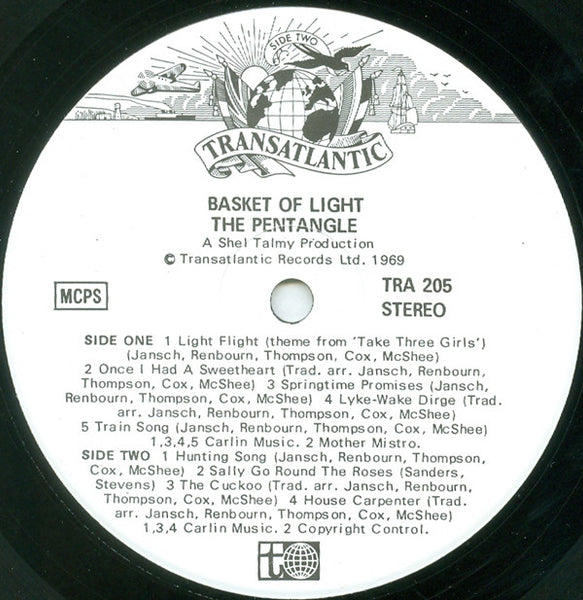 The Pentangle* : Basket Of Light (LP, Album, RP, Gat)