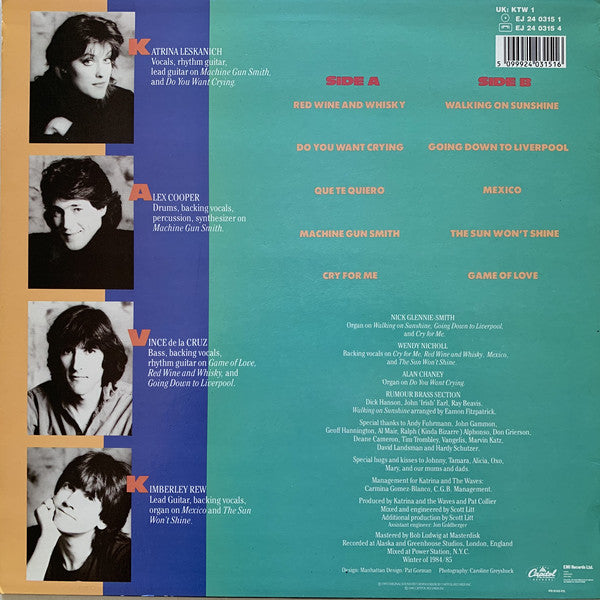 Katrina And The Waves : Katrina And The Waves (LP, Album)