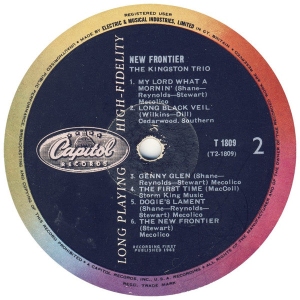The Kingston Trio* : New Frontier (LP, Album, Mono)