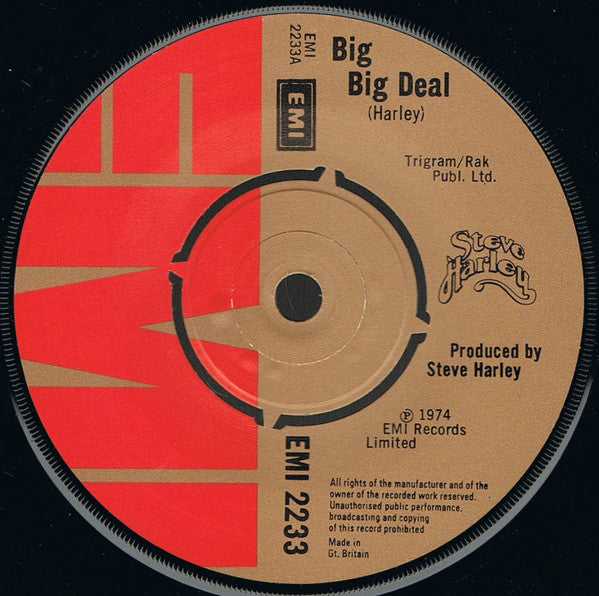 Steve Harley : Big Big Deal (7", Single)