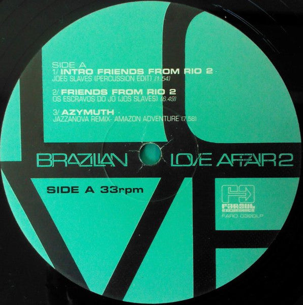 Various : Brazilian Love Affair 2 (2xLP, Comp)