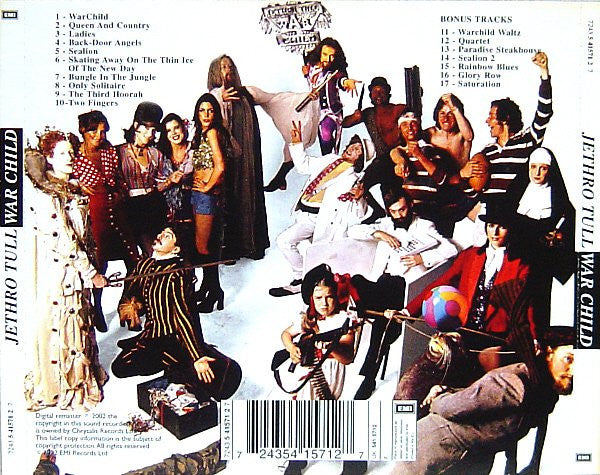 Jethro Tull : War Child (CD, Album, RE, RM, EMI)