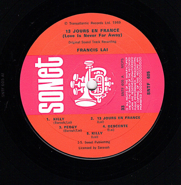 Francis Lai : 13 Jours En France (LP, Album)