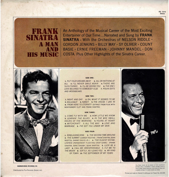Frank Sinatra : A Man And His Music (2xLP, RE)