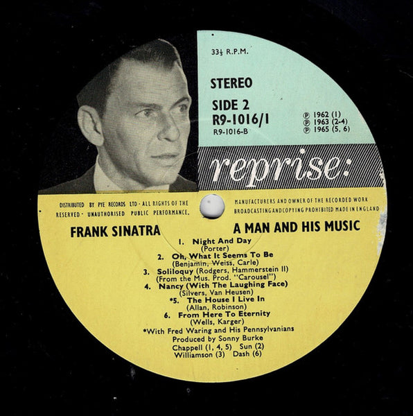 Frank Sinatra : A Man And His Music (2xLP, RE)