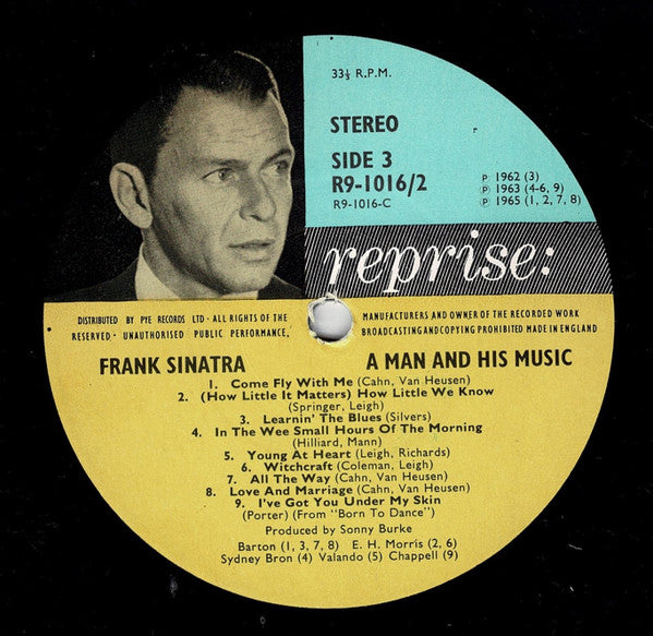 Frank Sinatra : A Man And His Music (2xLP, RE)