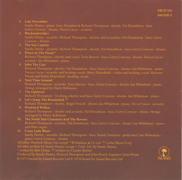 Sandy Denny : The North Star Grassman And The Ravens (CD, Album, RE, PMD)