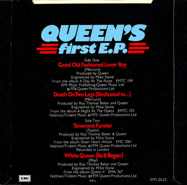 Queen : Queen's First E.P. (7", EP, Pus)