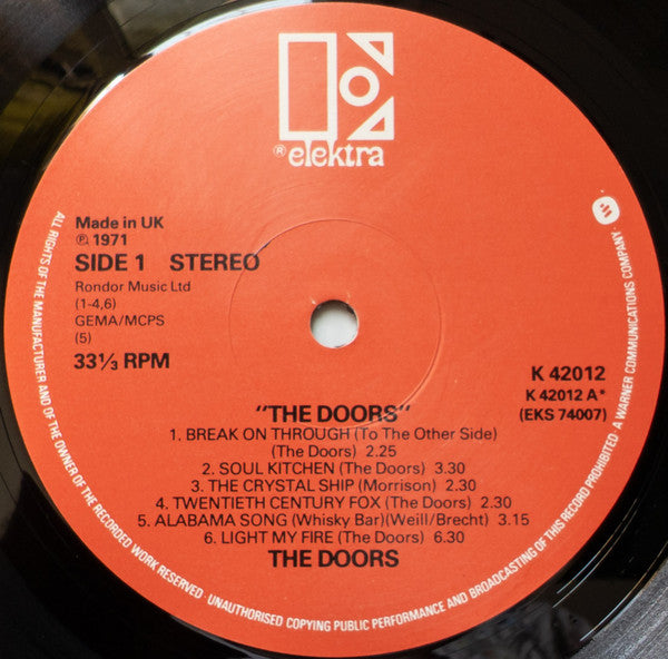 The Doors : The Doors (LP, Album, RE)