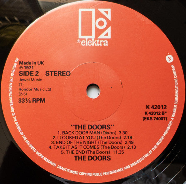 The Doors : The Doors (LP, Album, RE)
