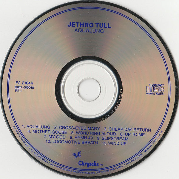 Jethro Tull : Aqualung (CD, Album, RE)
