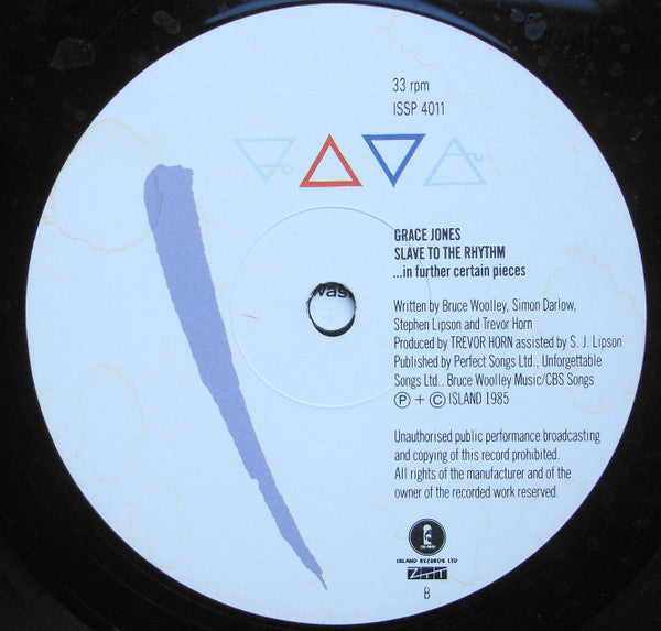 Grace Jones : Slave To The Rhythm (LP, Album)