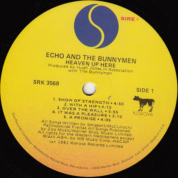 Echo And The Bunnymen* : Heaven Up Here (LP, Album, All)