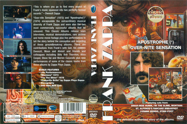 Frank Zappa : Apostrophe (') / Over-Nite Sensation (DVD-V, PAL)