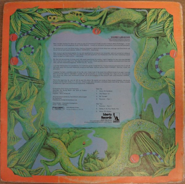 Hawkwind : Hawkwind (LP, Album, Blu)