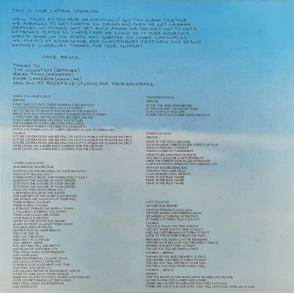 Hawkwind : Sonic Attack (LP, Album, MP)