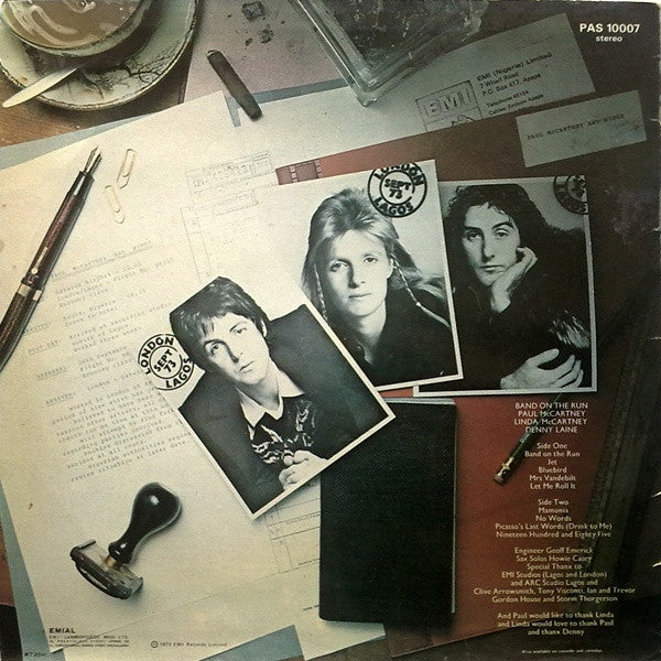 Paul McCartney & Wings* : Band On The Run (LP, Album)