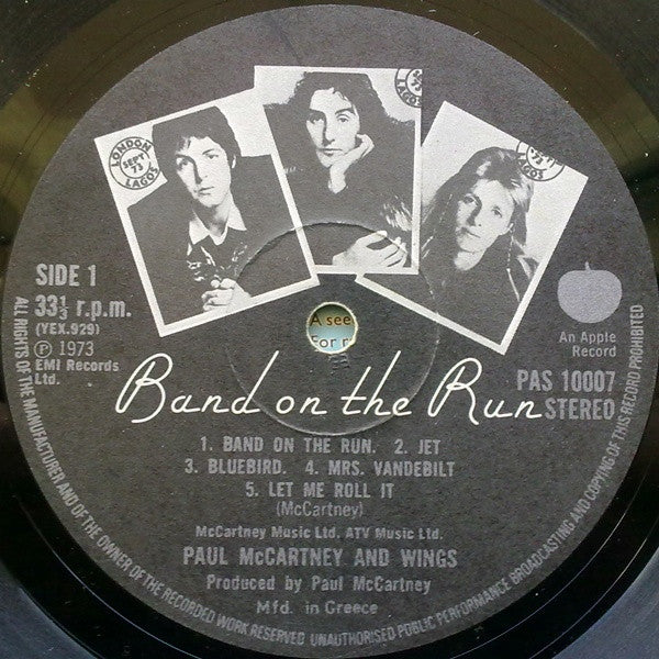 Paul McCartney & Wings* : Band On The Run (LP, Album)