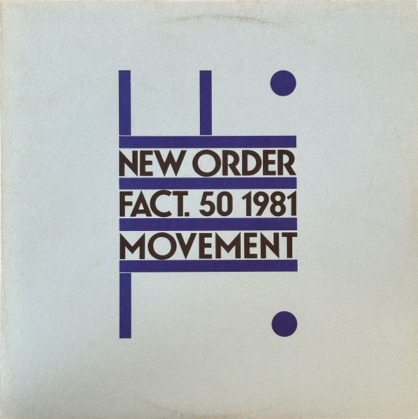 New Order : Movement (LP, Album, MPO)