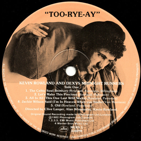 Buy Kevin Rowland & Dexys Midnight Runners : Too-Rye-Ay (LP, Album, Mas ...