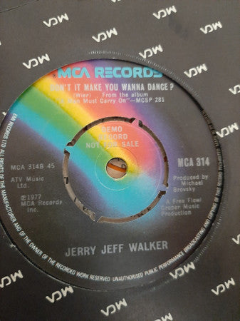 Jerry Jeff Walker : Mr. Bojangles (7", Single, Promo)