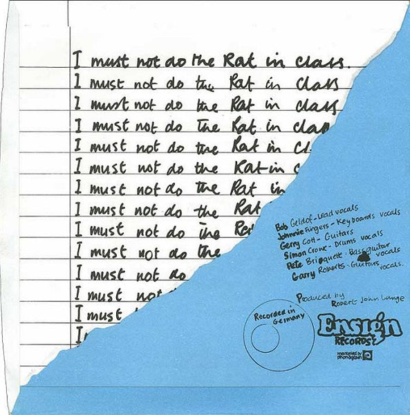 The Boomtown Rats : Mary Of The 4th Form (Alternate Version) (7", Single, Blu)