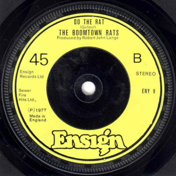 The Boomtown Rats : Mary Of The 4th Form (Alternate Version) (7", Single, Blu)