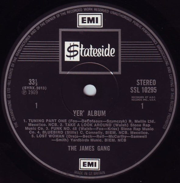 The James Gang* : Yer' Album (LP, Album)