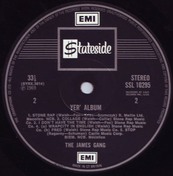 The James Gang* : Yer' Album (LP, Album)