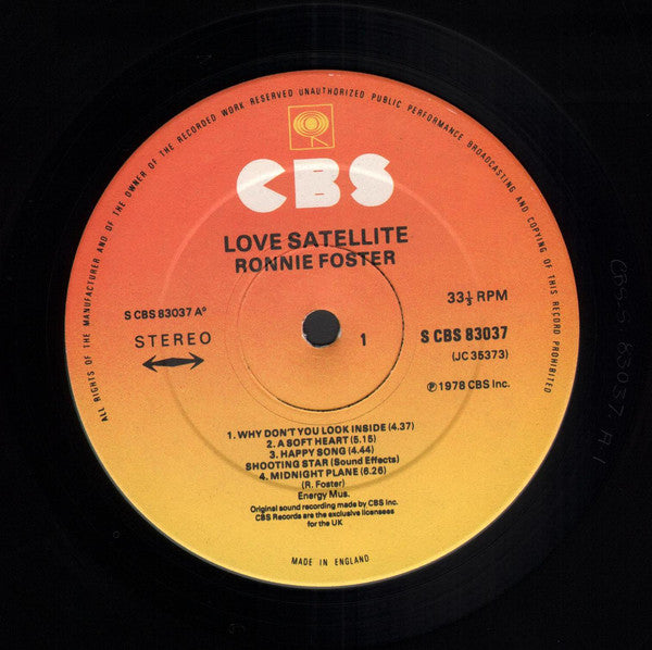 Ronnie Foster : Love Satellite (LP, Album)