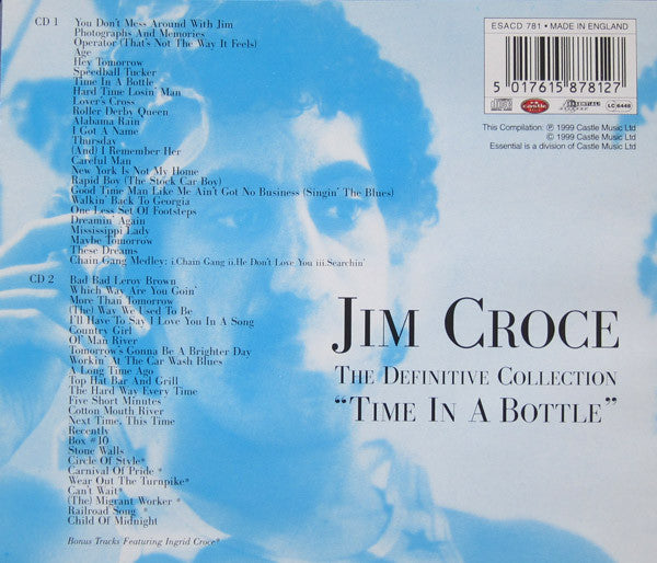 Jim Croce : Time In A Bottle (The Definitive Collection) (2xCD, Comp)
