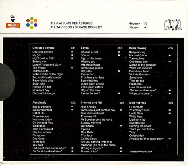 Madness : The Lot (6xCD, Album, Enh, RE, RM + Box, Comp)