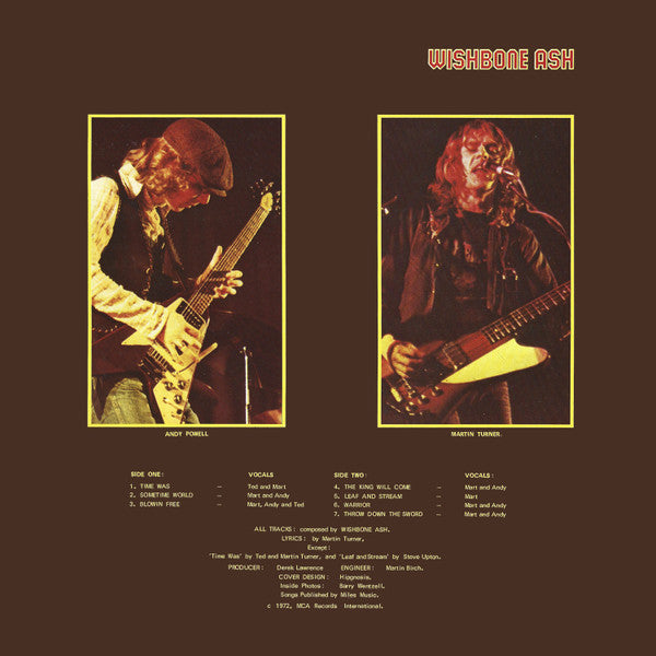 Wishbone Ash : Argus (LP, Album, Gat)
