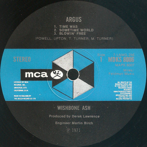 Wishbone Ash : Argus (LP, Album, Gat)