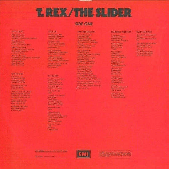 T. Rex : The Slider (LP, Album)