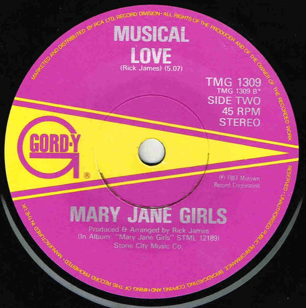 Mary Jane Girls : All Night Long (7", Single)