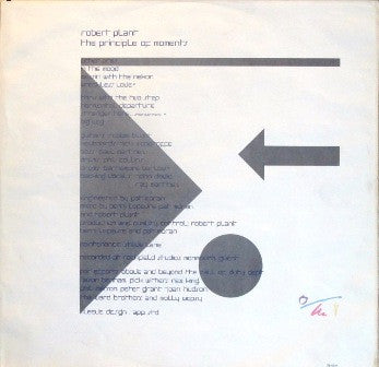 Robert Plant : The Principle Of Moments (LP, Album)