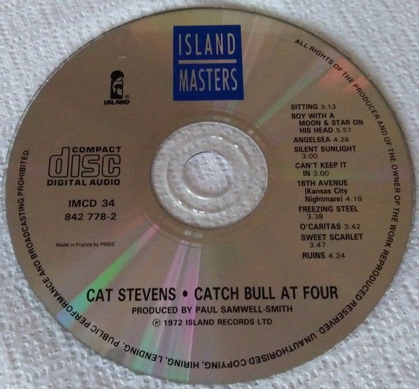 Cat Stevens : Catch Bull At Four (CD, Album, RE)