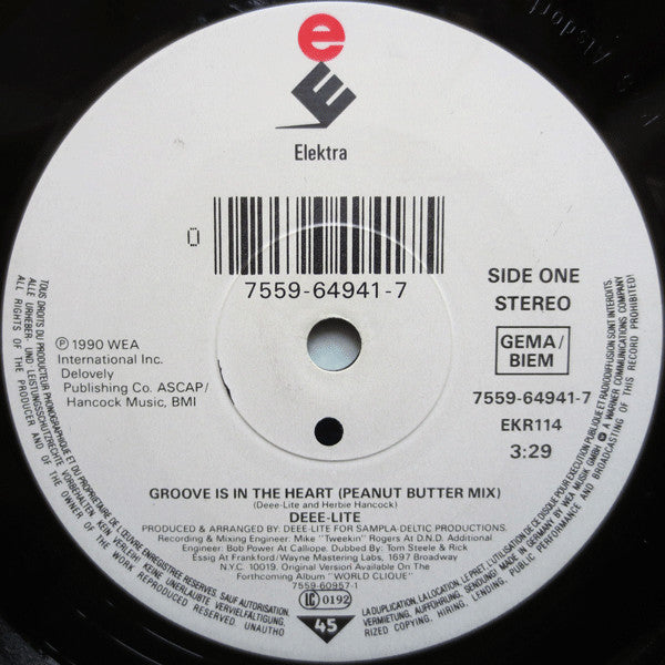 Deee-Lite : Groove Is In The Heart (7", Single, Sol)