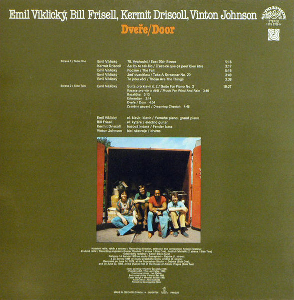 Emil Viklický, Bill Frisell, Kermit Driscoll, Vinton Johnson* : Dveře = Door (LP, Album, Club, RP)