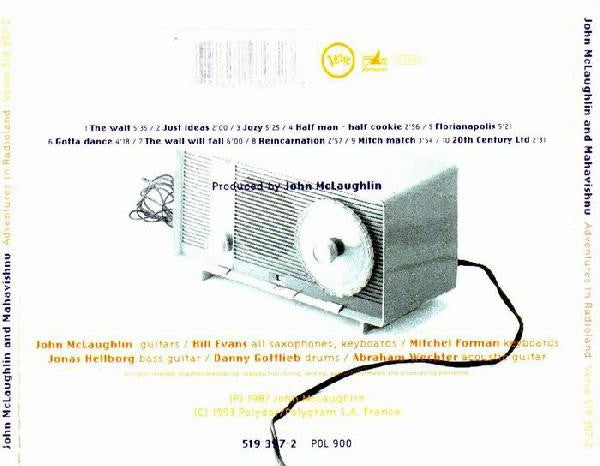 John McLaughlin And Mahavishnu* : Adventures In Radioland (CD, Album, RE)