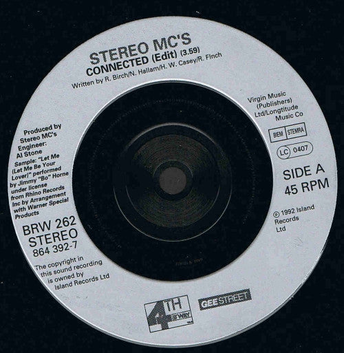 Stereo MC's : Connected (7", Single, Sil)