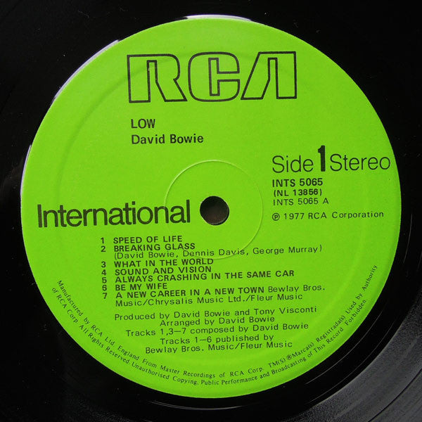 David Bowie : Low (LP, Album, RE)