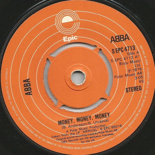 ABBA : Money, Money, Money (7", Kno)